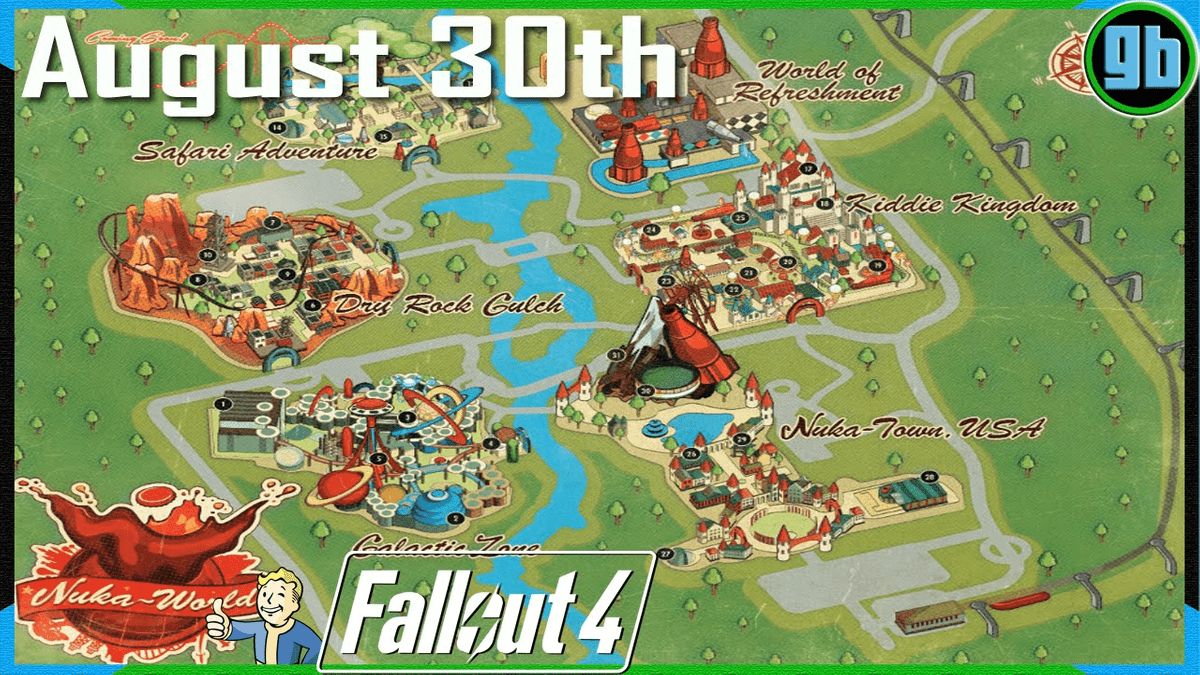Map of fallout world