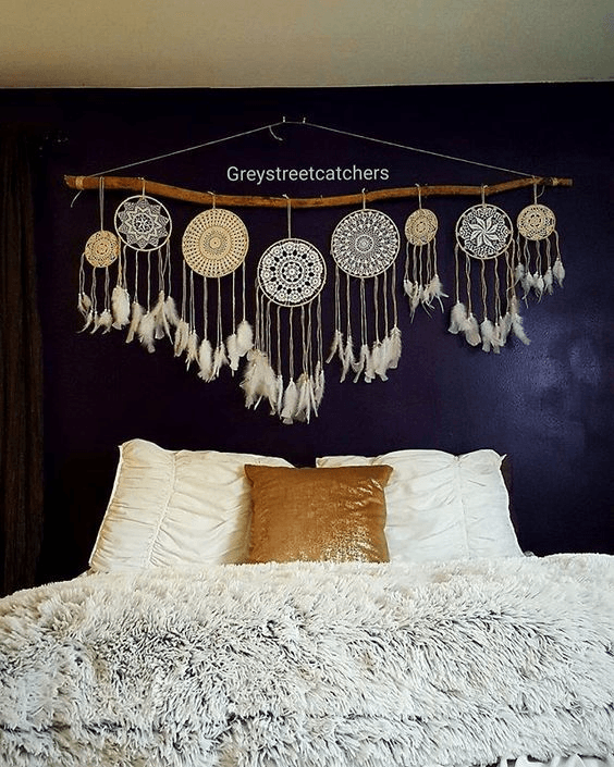 Dream catcher inspired bedroom
