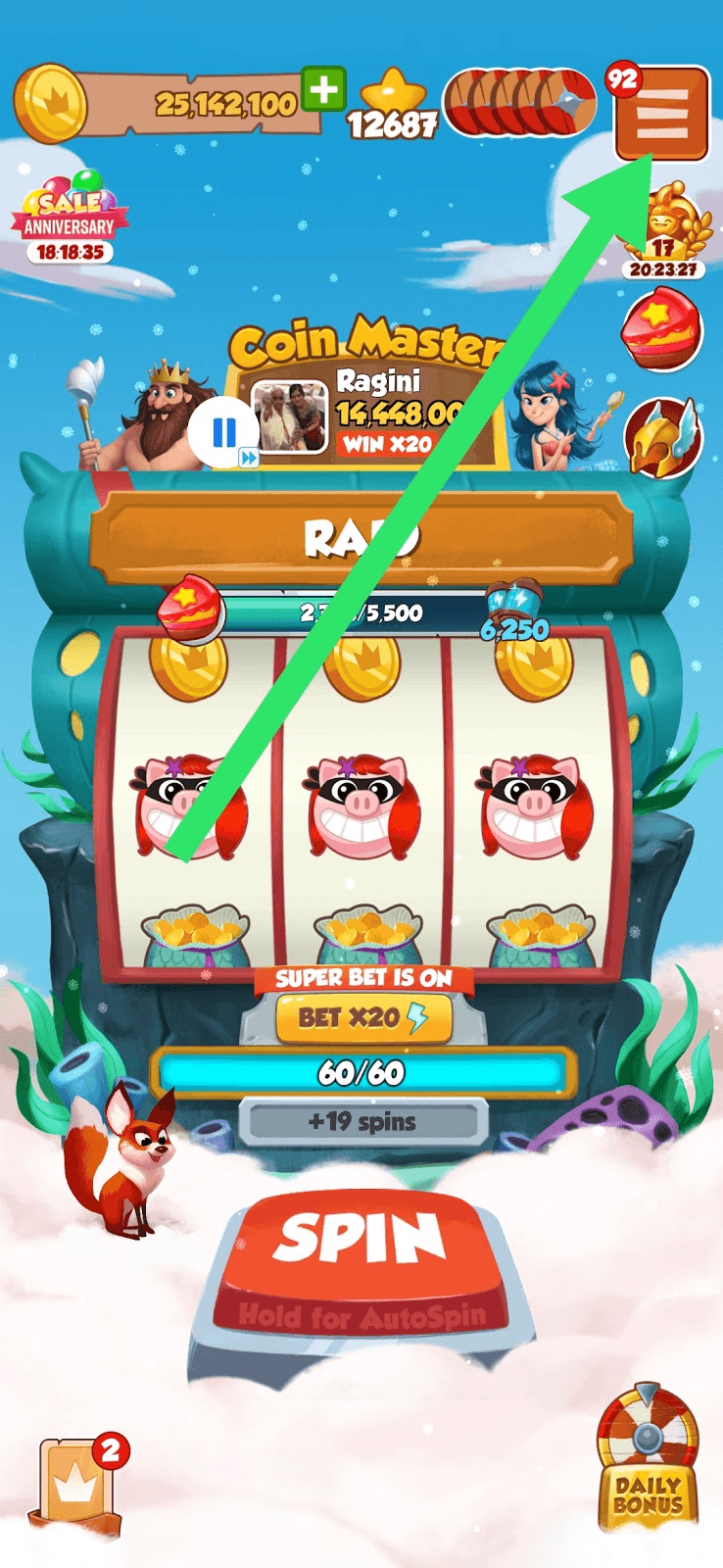 Coin master heaven daily free spins link