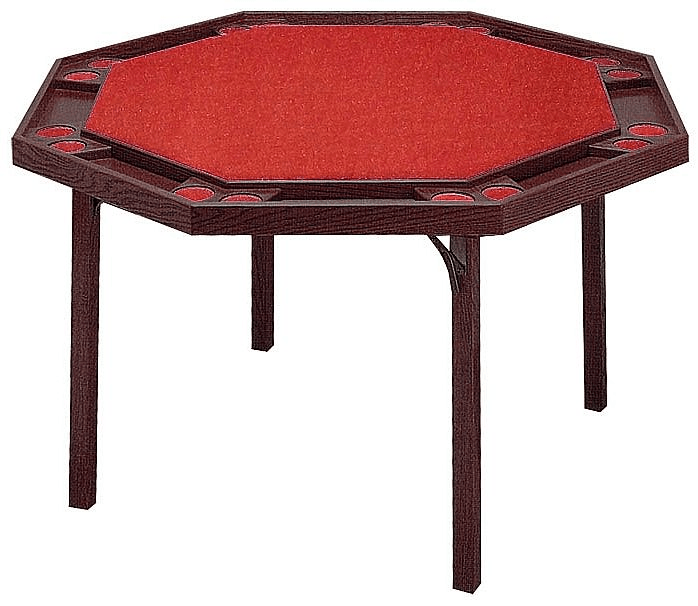 8 seat poker table folding legs octagon