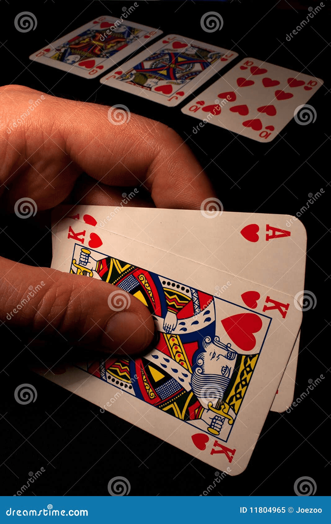 Texas holdem flush on table