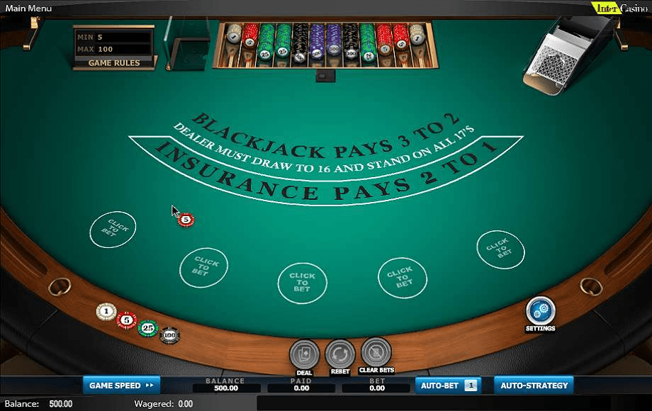 Free online blackjack casino games