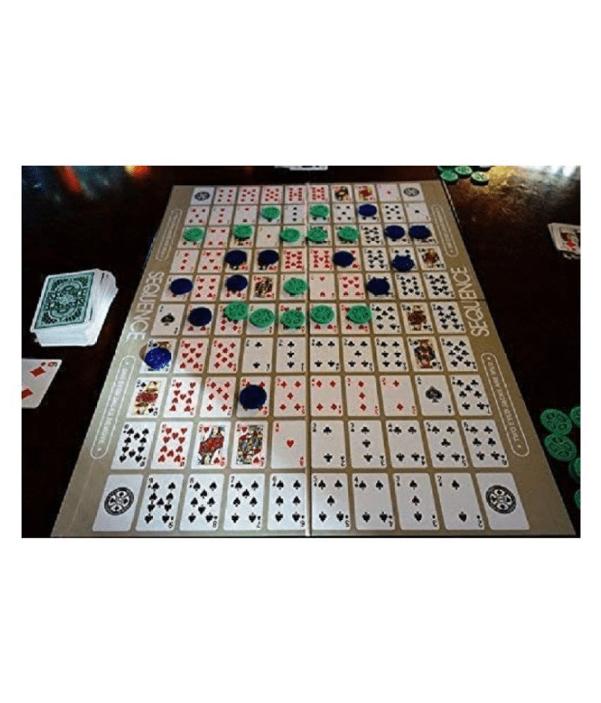 Sequence card board game