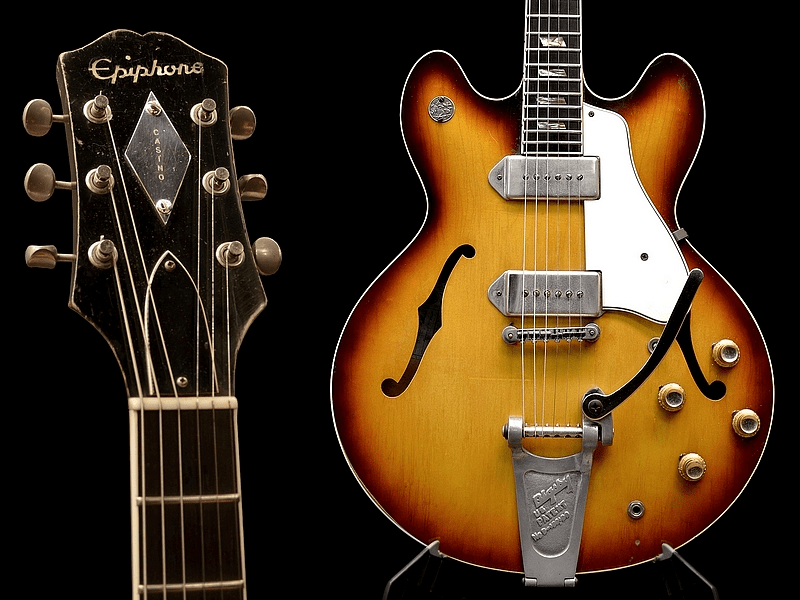 All beatles with epiphone casino