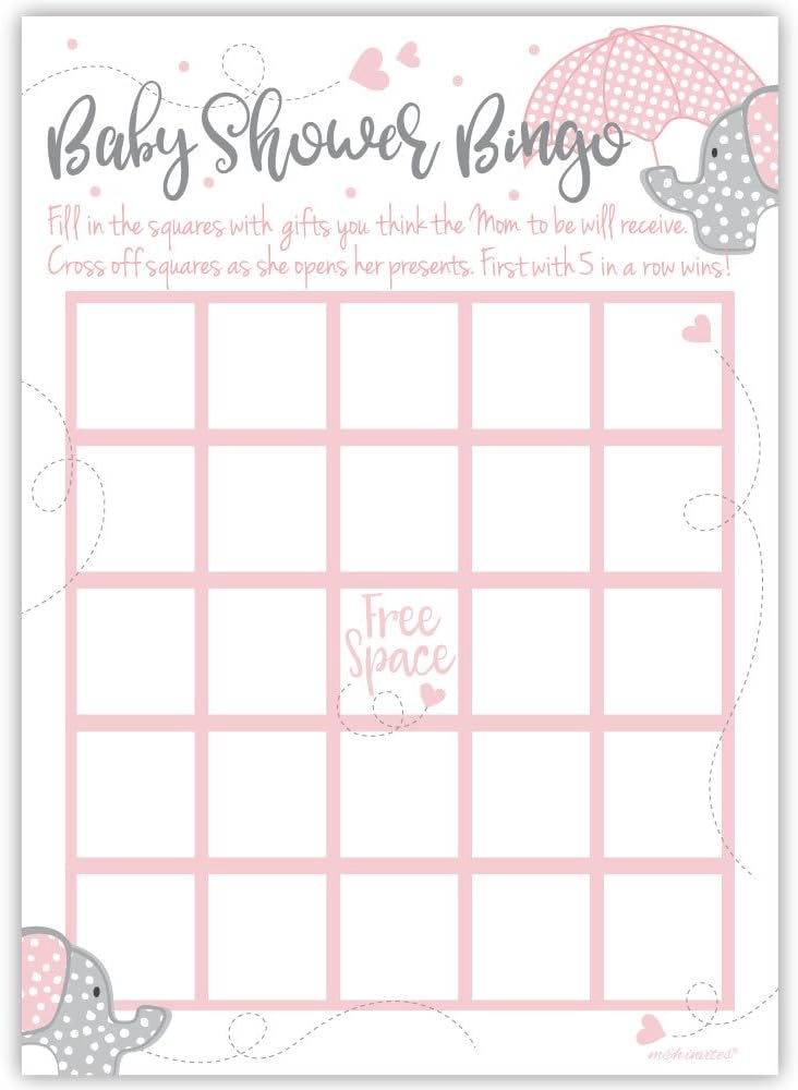 Baby shower bingo free printable