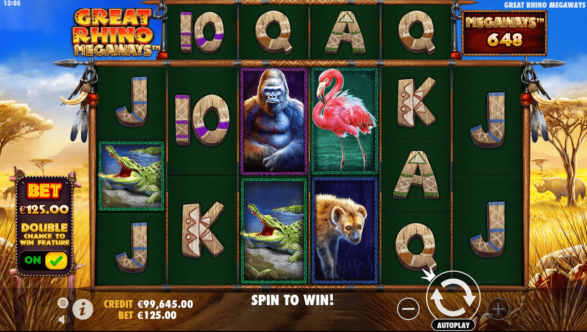 Great rhino megaways slot demo