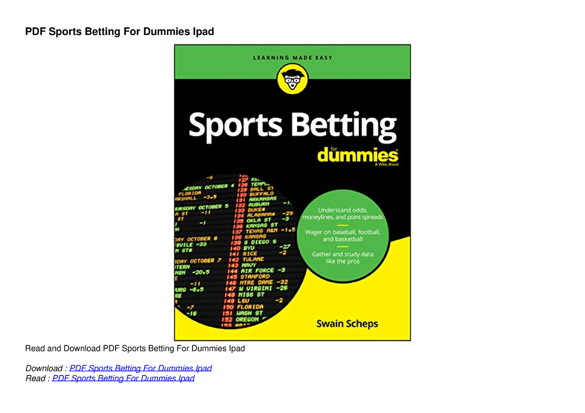 Sports betting for dummies cheat sheet