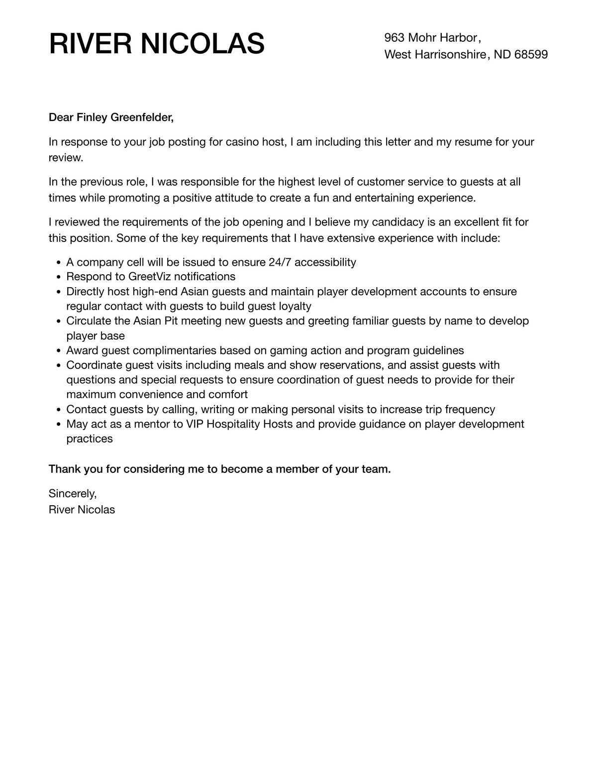 Casino host jobs las vegas