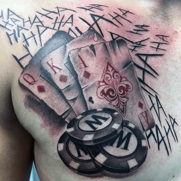 Casino tattoo hand