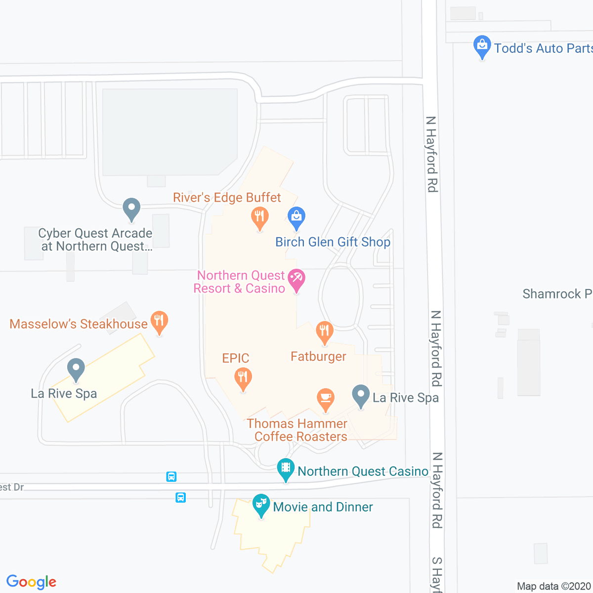 Northern quest casino hotel directions