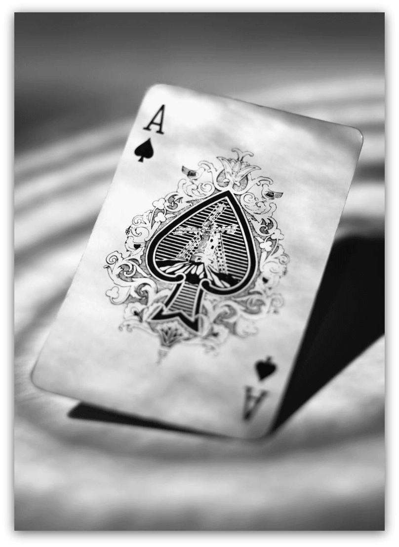Poker ace of spades