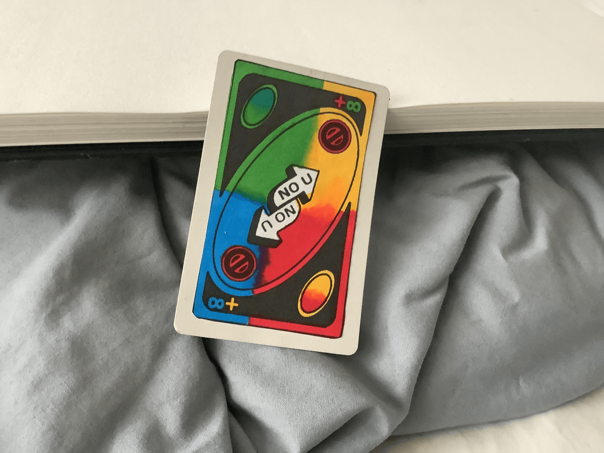 Infinity uno reverse card