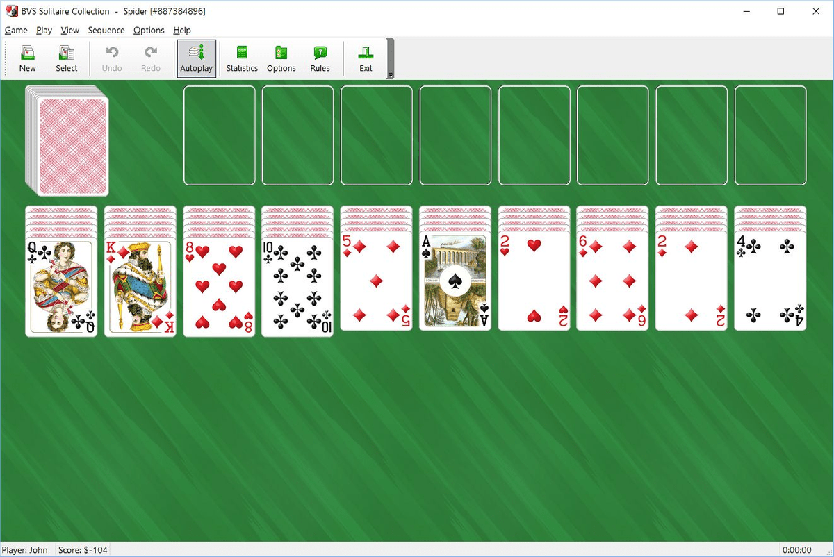 Spider solitaire card game play online for free
