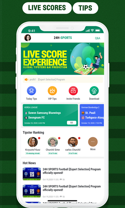Schermafbeelding van de Zebet app interface met slots