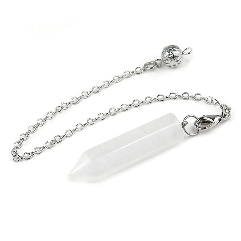 Clear Quartz Pendulum-ควอตซ์ใส – หินพลังงานสารพัดประโยชน์