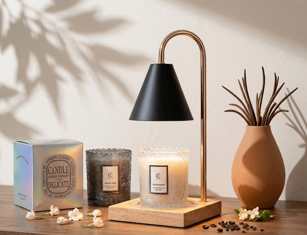 โคมไฟอโรม่า โคมไฟเทียน โคมไฟข้างเตียง โคมไฟตั้งโต๊ะสำหรับเป็นของขวัญ - ปรับแต่งได้  สินค้าคุณภาพเยี่