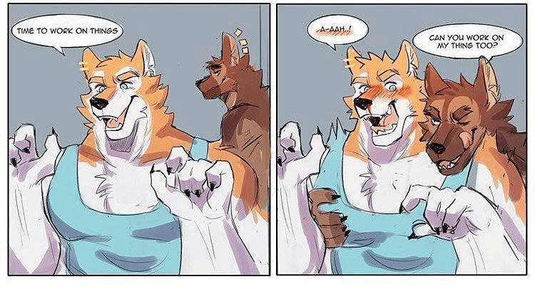Furry gay sex comic what a twist