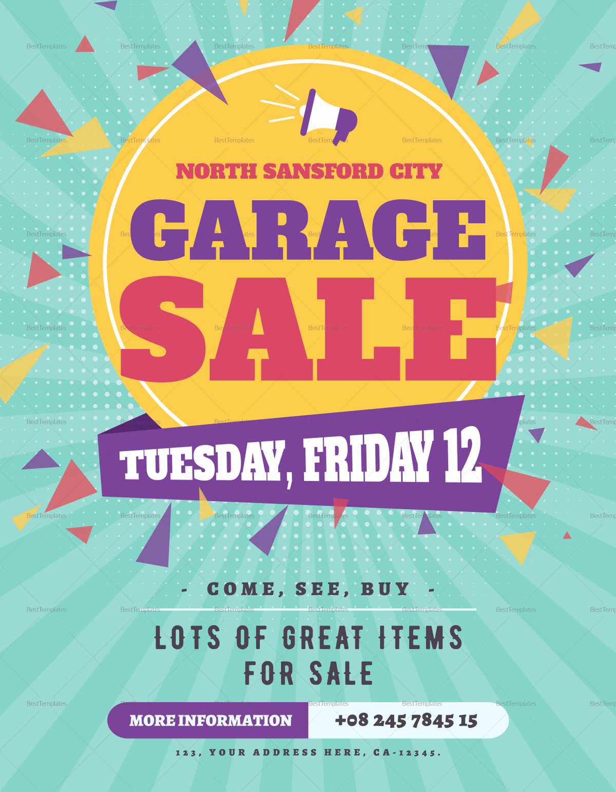 free-garage-sale-flyer-template-microsoft-word for Free Printable Pull Tab Flyer Template Free garage sale flyer template microsoft word for Free Printable Pull Tab Flyer Template