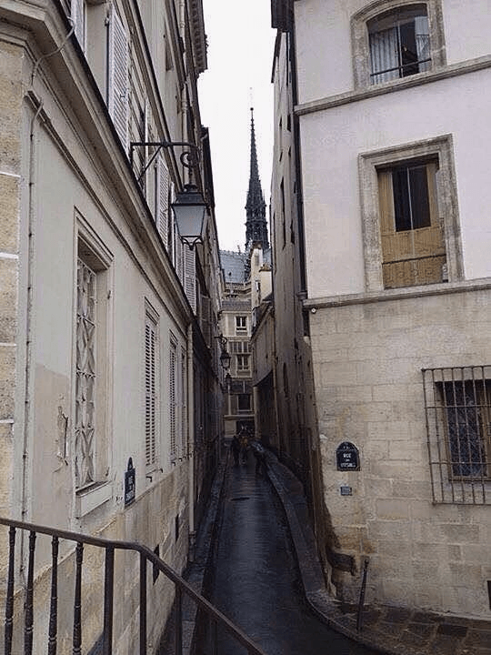 Picturesque europe alleyway