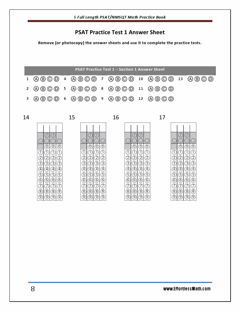 Math psat online practice test