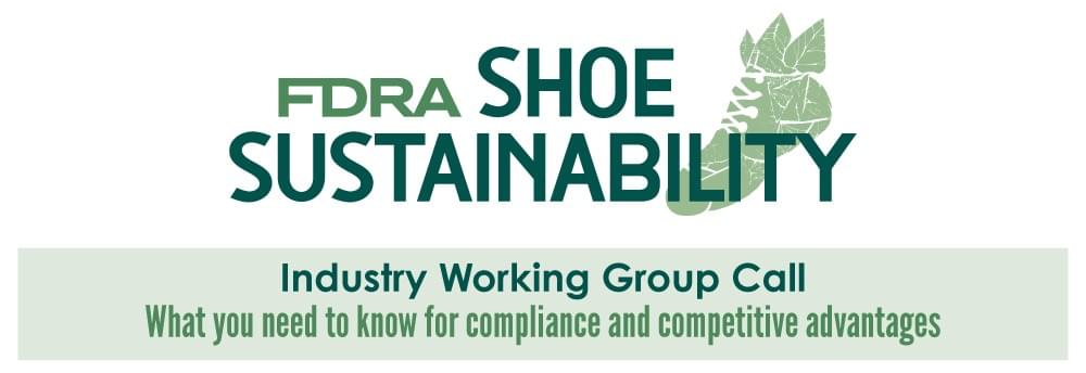 fdra shoe sustainability working group call
