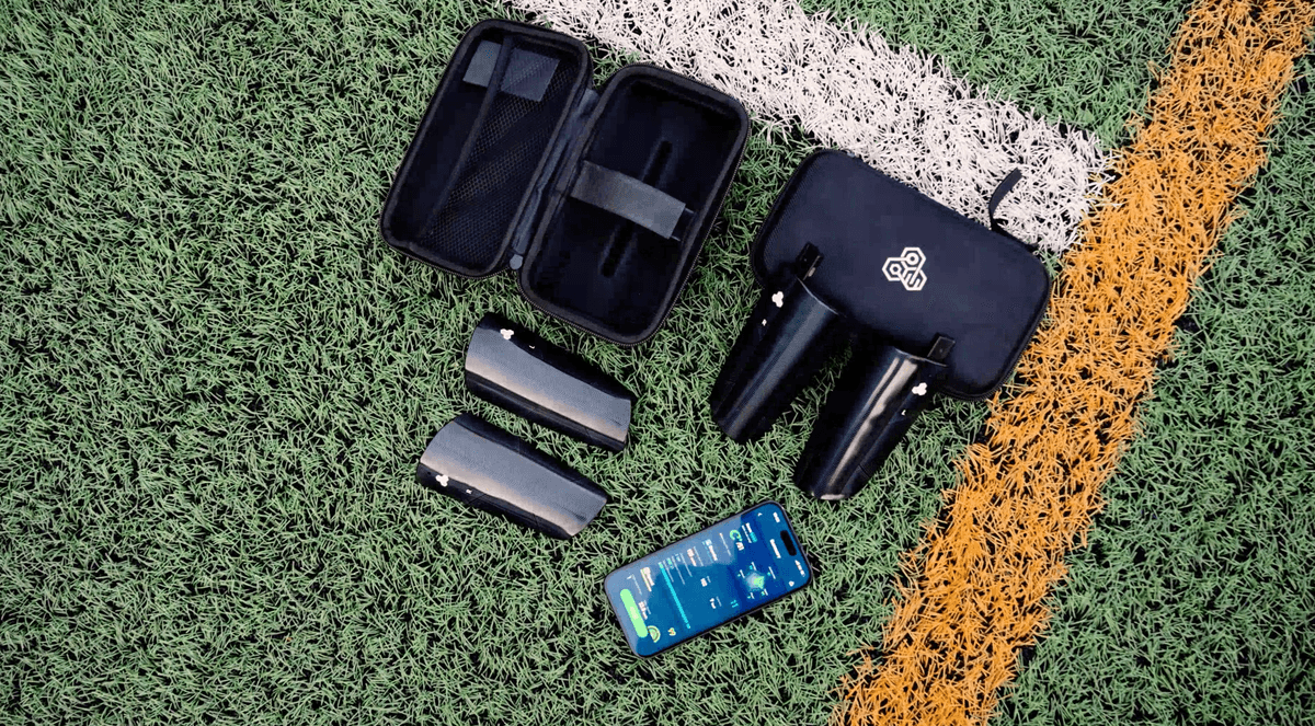 Use football player tracker like smart shin guards to manage player load and reduce injury risks for midfield players.