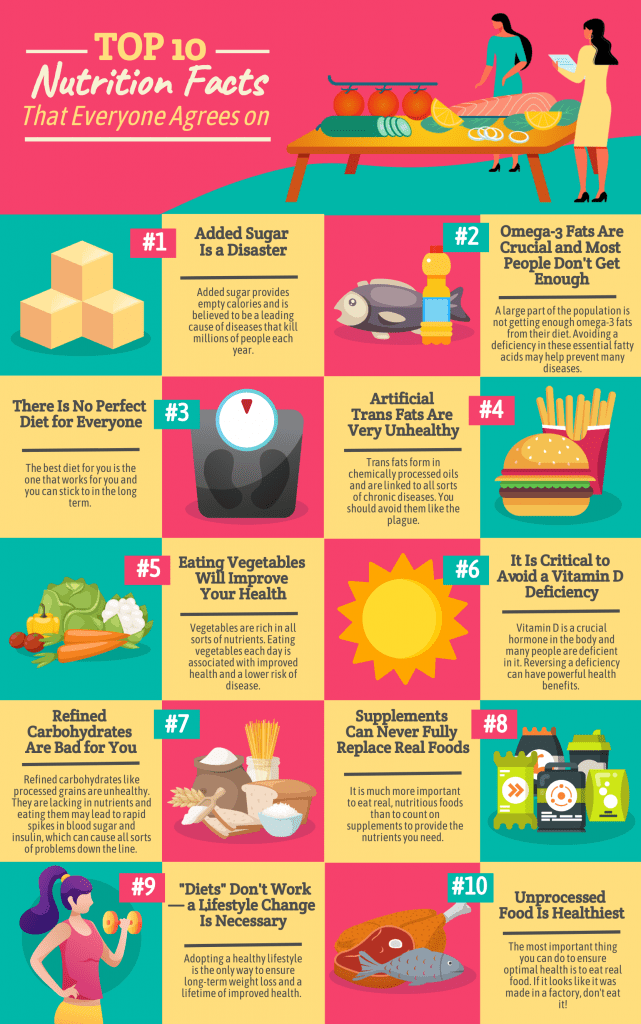 Nutrition infographic template