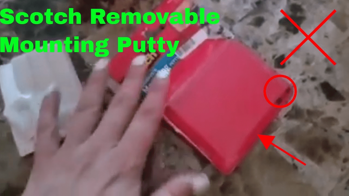 Mounting putty instead of rodico
