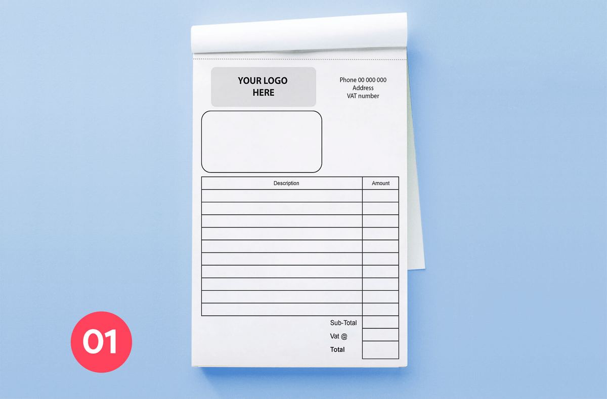 Invoice book printing singapore