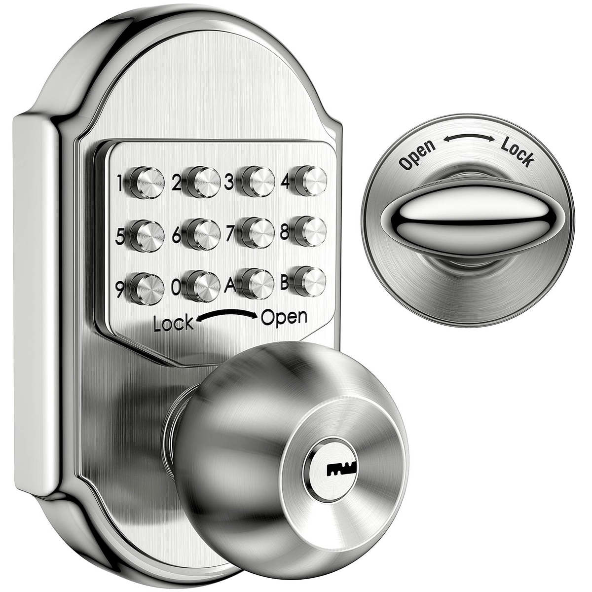 Keyless entry door lock deadbolt