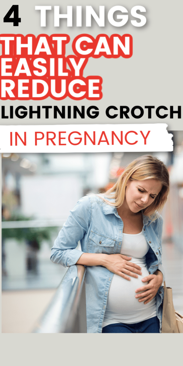 Lightning crotch before labor