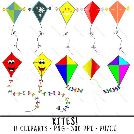 Kite clipart template