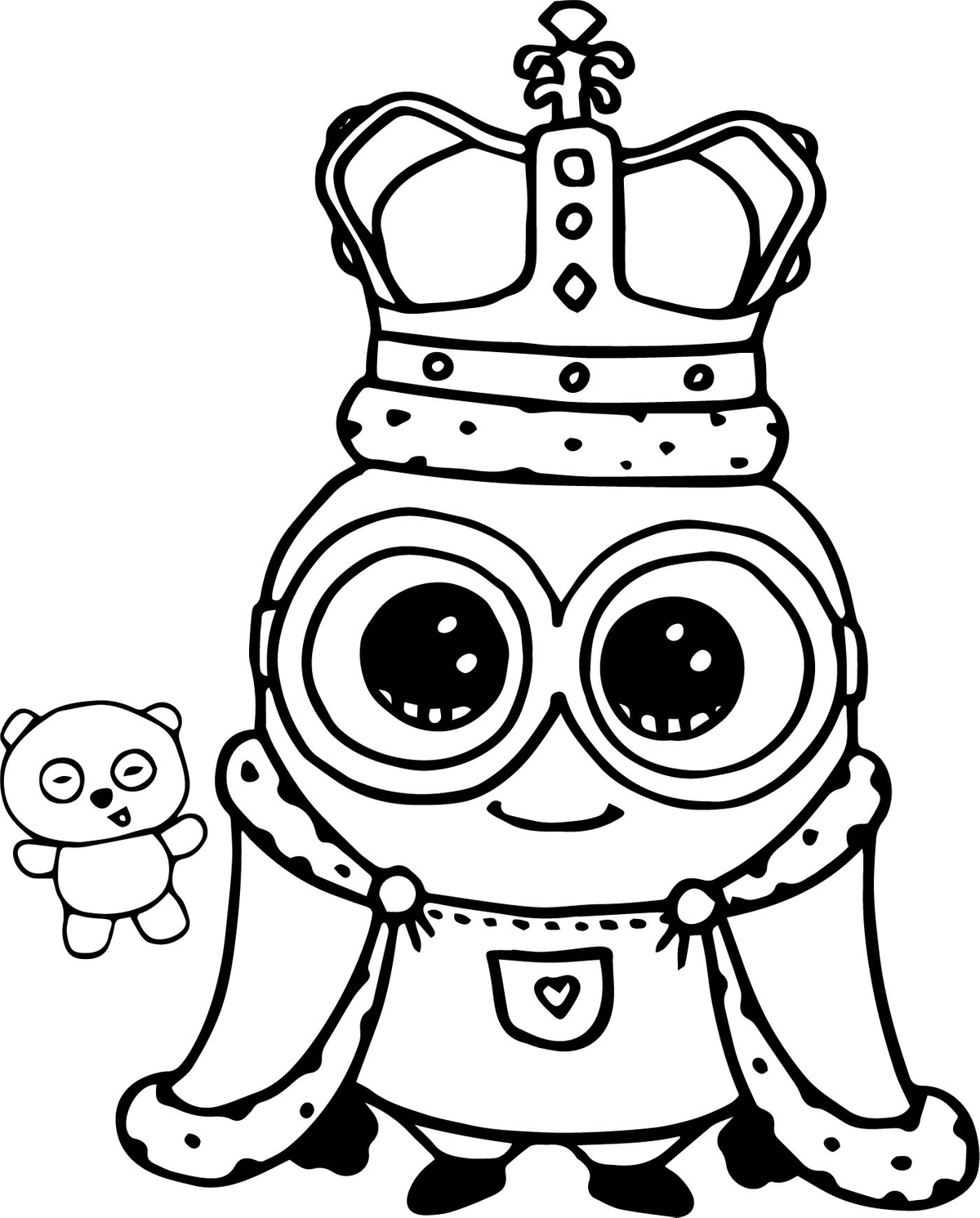 Despicable me cute minion coloring pages