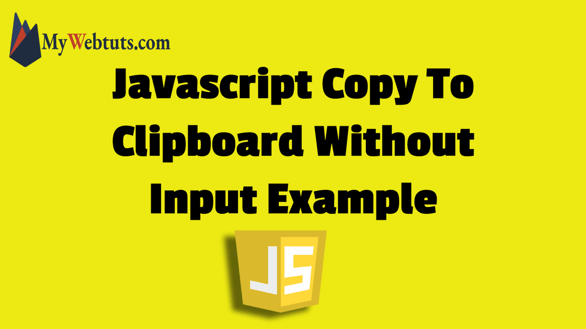 Javascript copy to clipboard
