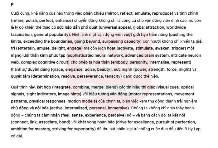 🔥How Does Watching Sport Influence the Brain? Answers with location - Đề luyện IELTS READING- Làm bài online format computer-based, kèm đáp án, dịch & giải thích từ vựng - cấu trúc ngữ pháp khó