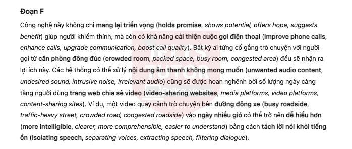 🔥REMOVING UNWANTED NOISE Answers with location - Đề thi thật IELTS READING- Làm bài online format computer-based, kèm đáp án, dịch & giải thích từ vựng - cấu trúc ngữ pháp khó