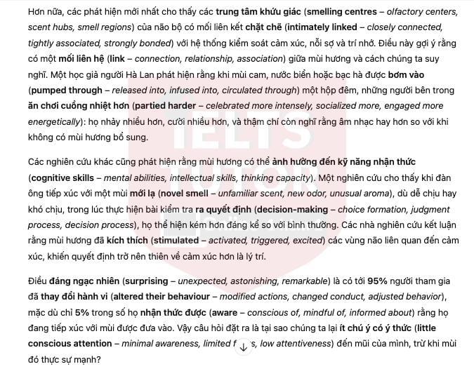 🔥The Unsung Sense Answers with location - Đề thi thật IELTS READING- Làm bài online format computer-based, kèm đáp án, dịch & giải thích từ vựng - cấu trúc ngữ pháp khó