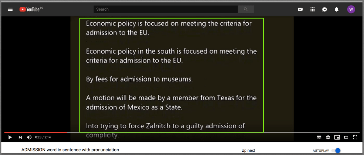 Bước 2: Google " Từ cần tra phát âm" + pronunciation in sentence  [ CÁCH TRA PRONUNCIATION CỦA TỪ ĐÓ TRONG MỘT CÂU ]