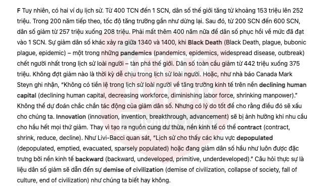 🔥Effects of changes in world population Answers with location - Đề thi thật IELTS READING- Làm bài online format computer-based, kèm đáp án, dịch & giải thích từ vựng - cấu trúc ngữ pháp khó