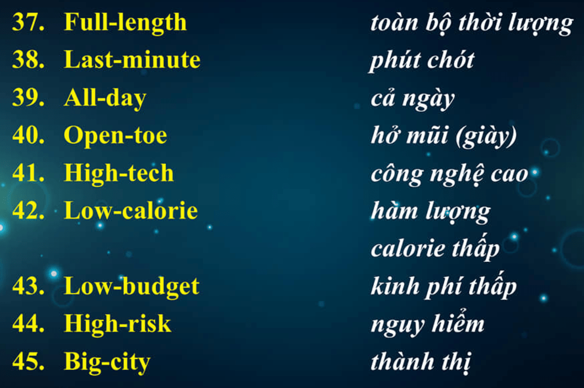 HƯỚNG DẪN TỪ A ĐẾN Z CÁCH SỬ DỤNG TỪ GHÉP TRONG TIẾNG ANH [ NÂNG CAO ]