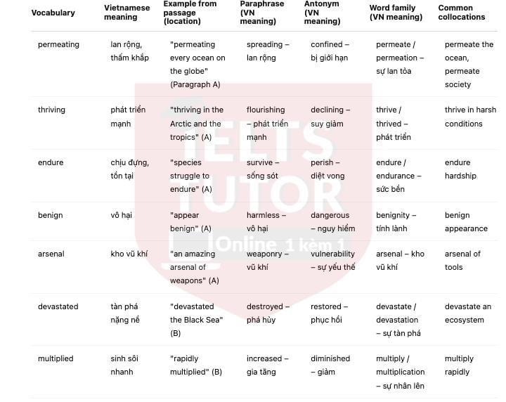 Jellyfish - The Dominant Species [TSI]​: Đề luyện tập IELTS READING (IELTS Reading Practice Test)