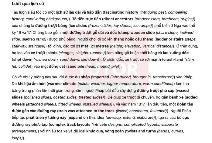 🔥Roller coaster: the great fairground attraction - Đề thi thật IELTS READING - Làm bài online format computer-based, kèm đáp án, dịch & giải thích từ vựng - cấu trúc ngữ pháp khó      