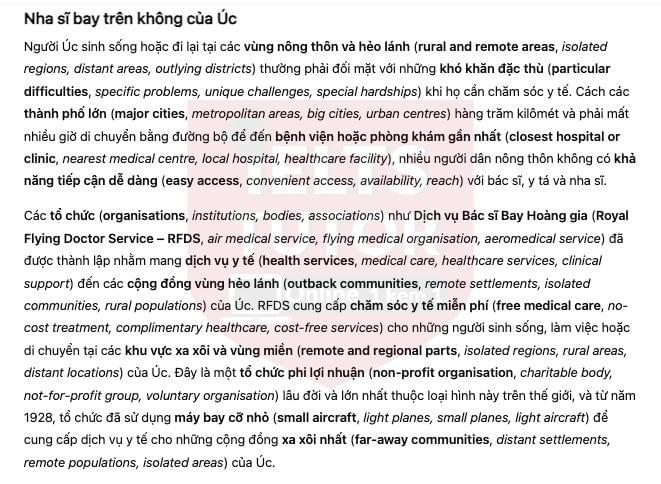 🔥Australia's Airborne Dentists Answers with location - Đề thi thật IELTS READING