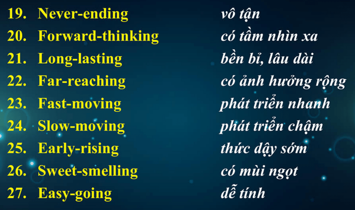HƯỚNG DẪN TỪ A ĐẾN Z CÁCH SỬ DỤNG TỪ GHÉP TRONG TIẾNG ANH [ NÂNG CAO ]