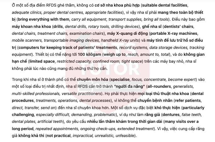 🔥Australia's Airborne Dentists Answers with location - Đề thi thật IELTS READING