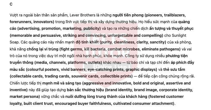 🔥Lever Brothers’ Sunlight Soap A Revolution in Hygiene and Industry - Đề thi thật IELTS READING - Làm bài online format computer-based, kèm đáp án, dịch & giải thích từ vựng - cấu trúc ngữ pháp khó   
