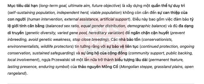 🔥Back to Wild - Đề thi thật IELTS READING - Làm bài online format computer-based, kèm đáp án, dịch & giải thích từ vựng - cấu trúc ngữ pháp khó