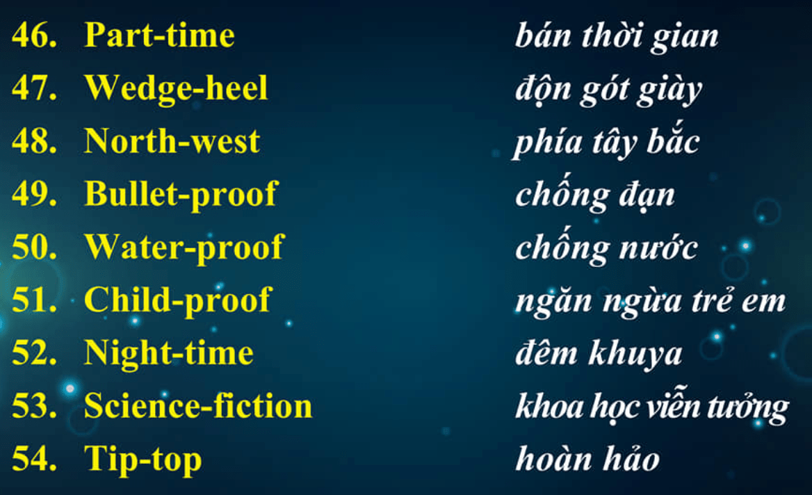 HƯỚNG DẪN TỪ A ĐẾN Z CÁCH SỬ DỤNG TỪ GHÉP TRONG TIẾNG ANH [ NÂNG CAO ]