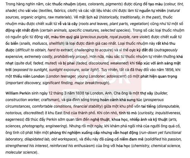 🔥Discovering Purple Answers with location - Đề thi thật IELTS READING- Làm bài online format computer-based, kèm đáp án, dịch & giải thích từ vựng - cấu trúc ngữ pháp khó