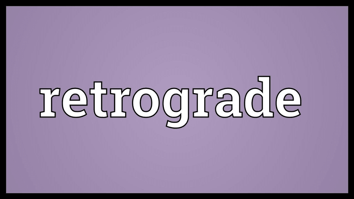 Retrograde motion definition